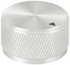TRU COMPONENTS TC-11613820 otočný knoflík s označením stříbrná (Ø x v) 30 mm x 17 mm hliník 1 ks