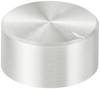 TRU COMPONENTS TC-11613828 otočný knoflík s označením stříbrná (Ø x v) 20 mm x 10 mm hliník, plast 1 ks