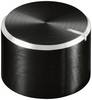 TRU COMPONENTS TC-11613856 otočný knoflík s označením černá (Ø x v) 15 mm x 10 mm hliník, plast 1 ks