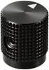 TRU COMPONENTS TC-11613876 otočný knoflík s označením černá (Ø x v) 14 mm x 16 mm hliník 1 ks