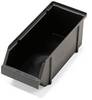 raaco 113021 otevřený skladovací box, (š x v x h) 125 x 126 x 300 mm, černá, 1 ks