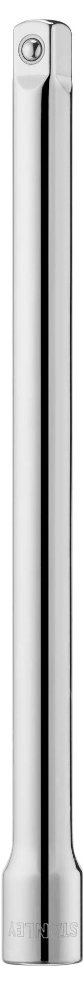 Stříbrný prodlužovací nástavec z kovu s vroubkovanou rukojetí a šestihranným otvorem. Používá se pro nástrčné klíče.