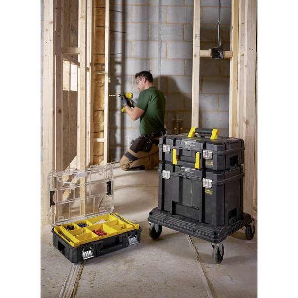 STANLEY FatMax Pro-Stack Cart, FMST1-71972 Pojízdný modul s kolečky, (d x š x v) 490 x 490 x 68 mm