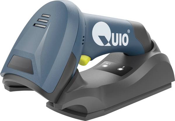 QUIO QU-ER-331-2 skener čárových kódů  1D, 2D LED  ruční skener vč. stojánku USB, Bluetooth
