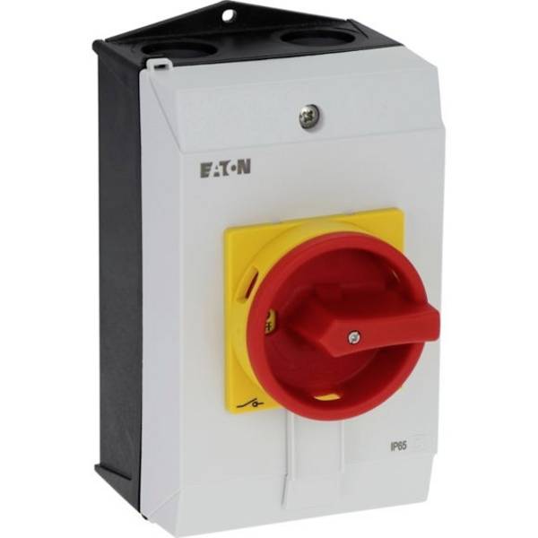Eaton P1-40/I2/SVB spínač ZAP/VYP s nouzovým vypínačem 40 A 690 V 1 x 90 ° šedá, černá, červená, žlutá 1 ks