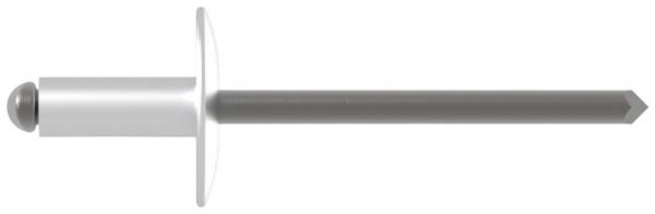 Gesipa 1454121 slepý nýt (Ø x d) 5 mm x 10 mm ocel hliník Blindniet Al/St 5x10mm Grosskopf K14 KS 4,5-6,0mm 250 ks