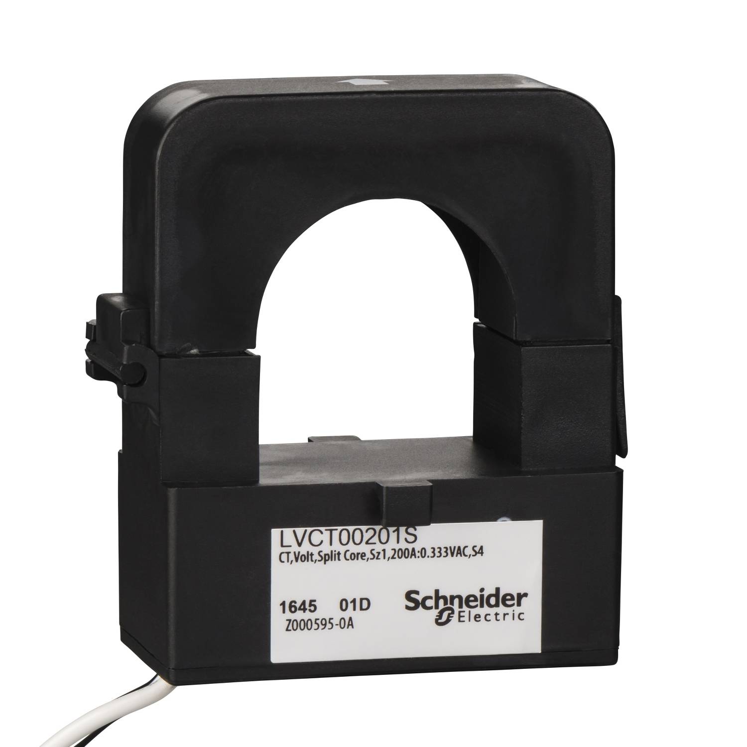Eisenkern-Stromwandler od Schneider Electric, modelové číslo LVCT00201S, pro měření proudu v elektrických aplikacích.