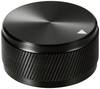 TRU COMPONENTS TC-11654300 otočný knoflík s označením černá (Ø x v) 34 mm x 17 mm hliník 1 ks