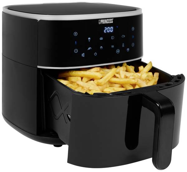 <br> Princess<br> 01.182244.01.001<br> horkovzdušná fritéza<br> 6 l<br> 1 500 W<br> nepřilnavý povlak, horkovzdušný, funkce časovače, teplota varu, s displejem<br> černá<br>