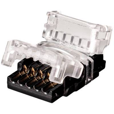 'Konektor RJ45 s průhledným plastovým pouzdrem, který odhaluje kovové kontakty používané pro síťová připojení.'