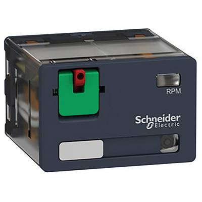 Kompaktní ochranný spínač od Schneider Electric se zeleným spínačem, vhodný pro průmyslové aplikace.