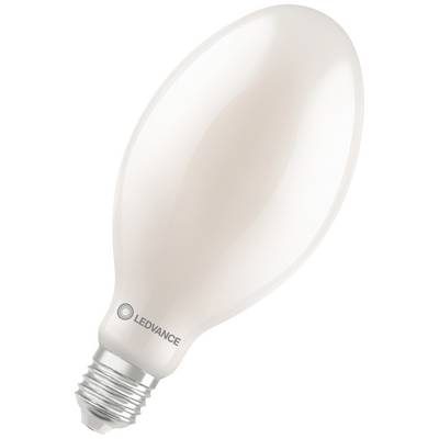 LED žárovka ve tvaru kapky od značky Ledvance s paticí E27, vhodná pro použití v různých svítidlech.