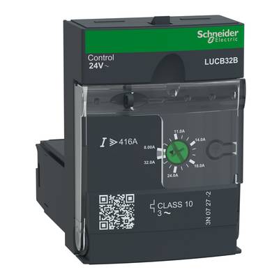 Elektrický výkonový spínač od Schneider Electric, model LUCB32B s rozsahem proudu až 32 A a řízením 24 V.