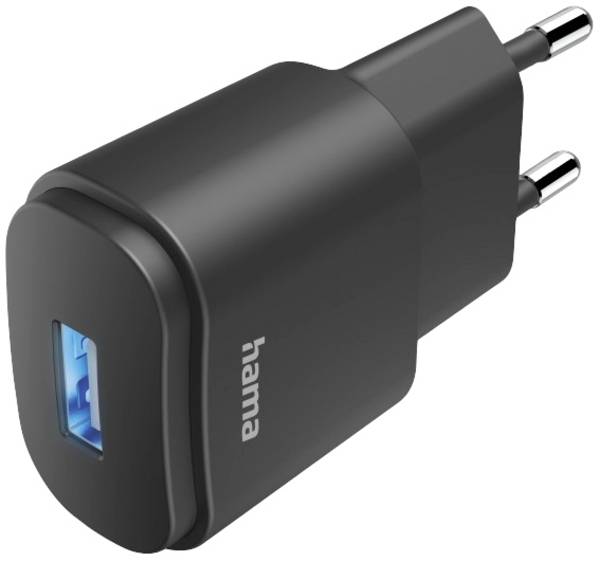 Hama  USB nabíječka, 1x USB A , 6.00 W, černá