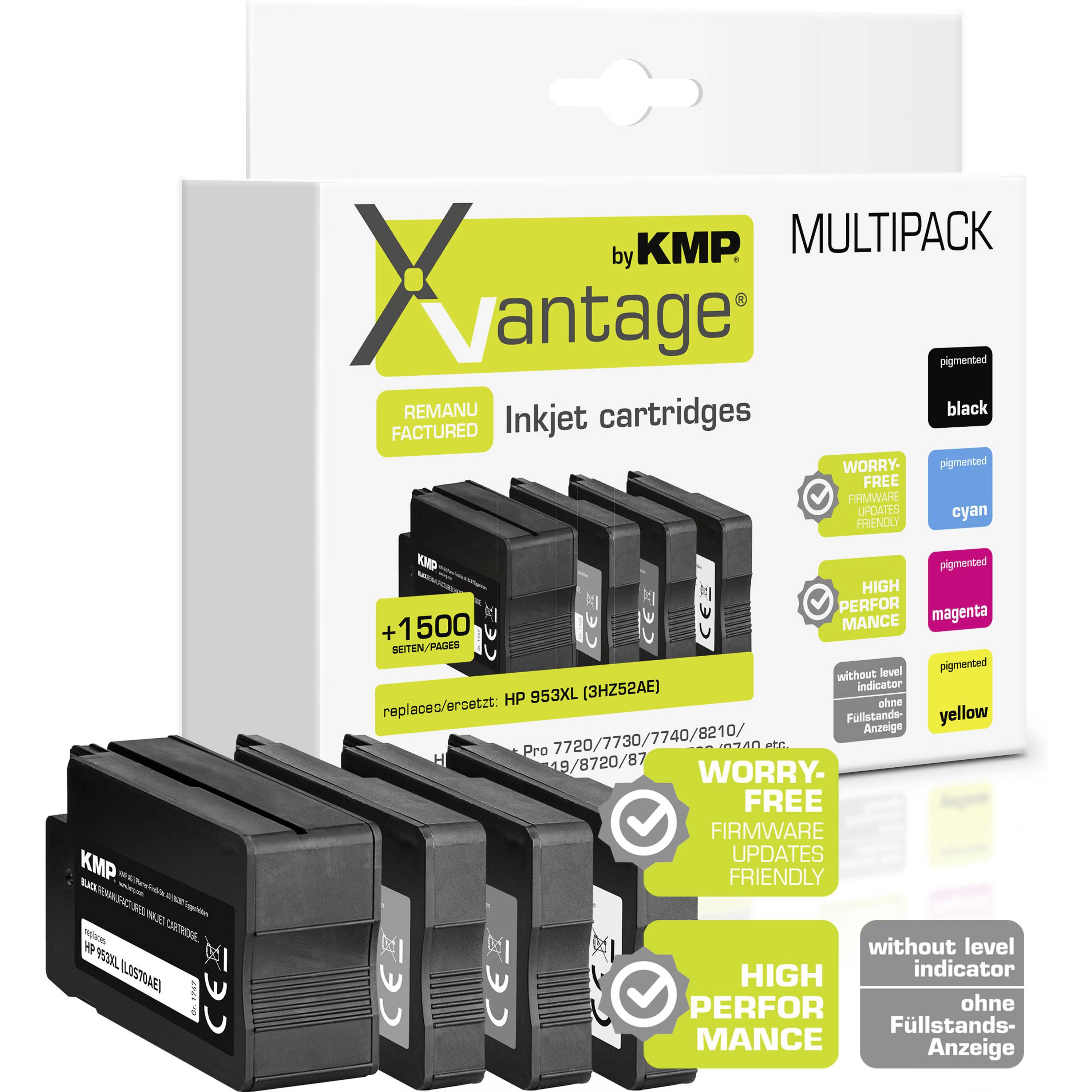 Xvantage Ink náhradní HP 953XL, L0S70AE, F6U16AE, F6U17AE, F6U18AE kompatibilní kombinované balení černá, azurová, purpp-1