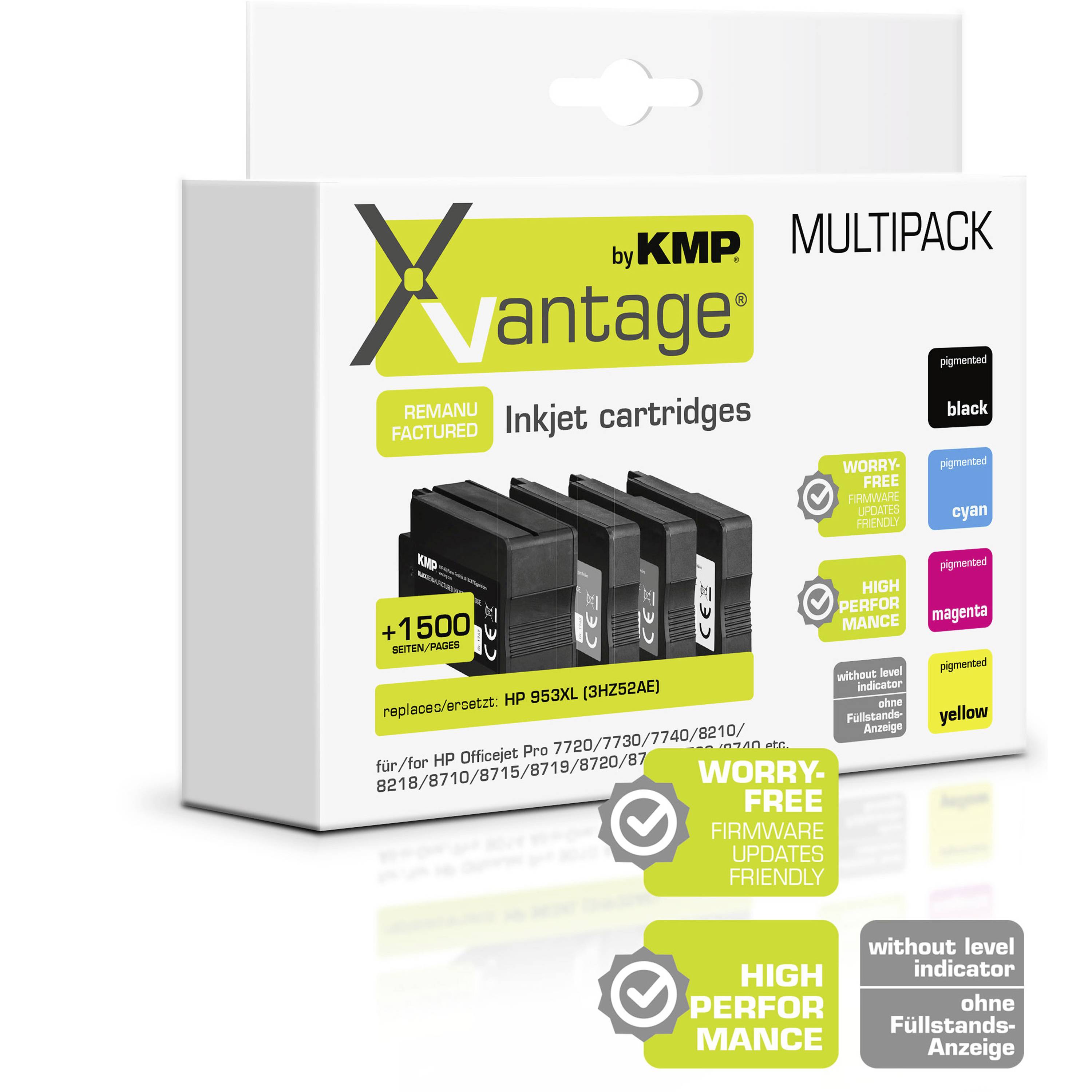 Xvantage Ink náhradní HP 953XL, L0S70AE, F6U16AE, F6U17AE, F6U18AE kompatibilní kombinované balení černá, azurová, purpp-2