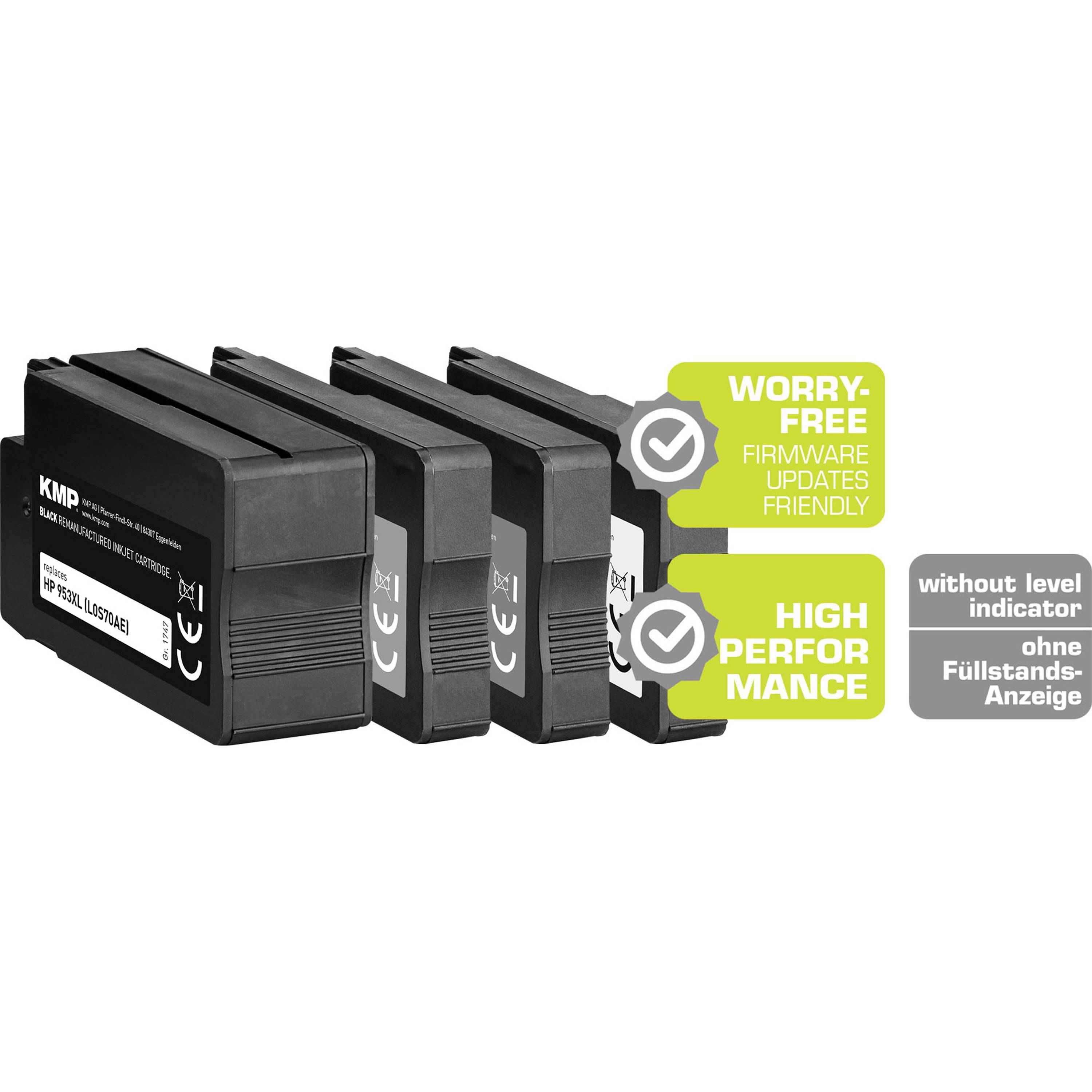 Xvantage Ink náhradní HP 953XL, L0S70AE, F6U16AE, F6U17AE, F6U18AE kompatibilní kombinované balení černá, azurová, purpp-3