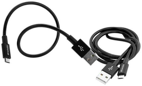 Verbatim USB kabel USB 3.2 Gen1 USB Micro-A zástrčka, USB-A zástrčka 1.00 m černá 48875