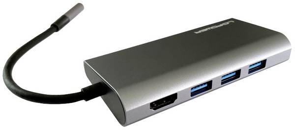 LC Power USB-C® dokovací stanice LC-HUB-C-MULTI-5 Vhodné pro značky (dokovací stanice pro notebook): univerzální