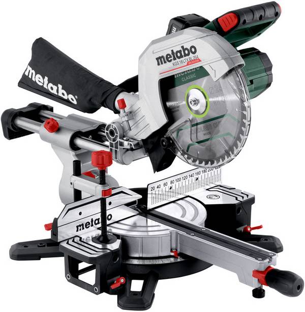 Metabo 614254920 akumulátorová kapovací pila , akumulátor, vč. nabíječky, průměr listu 254 mm, uchycení 30 mm