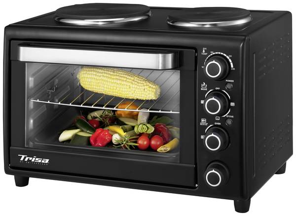 Trisa Bake & Cook mini trouba  s funkcí vaření, funkce časovače 30 l
