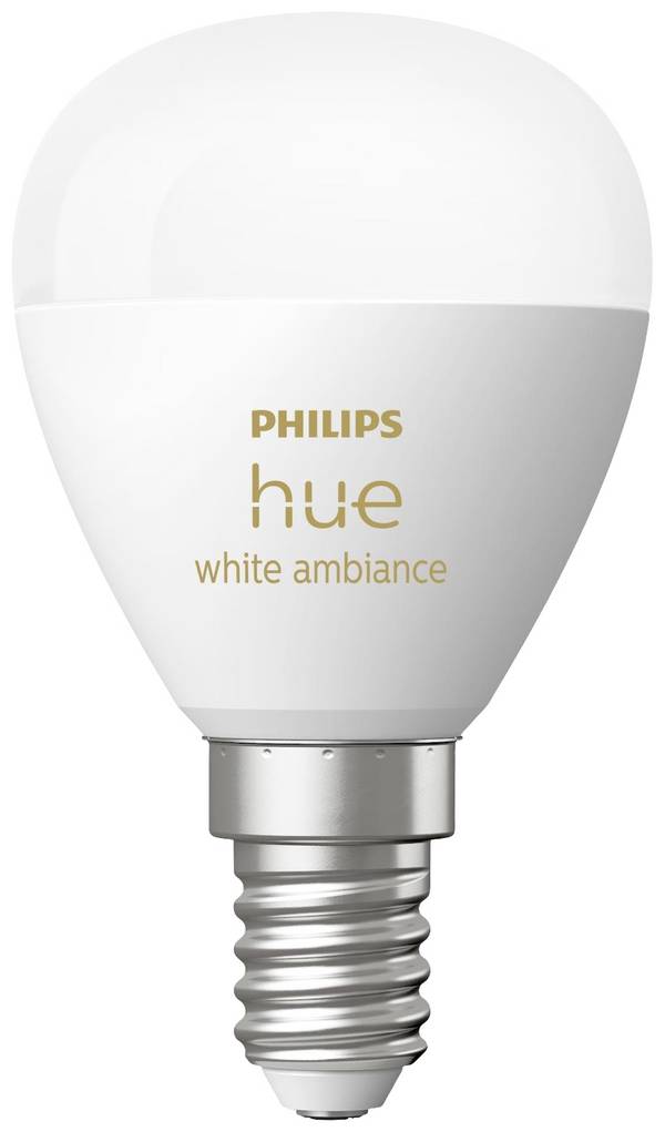 Philips Hue Hue LED žárovka 8719514491106 Energetická třída (EEK2021): F (A - G) Hue White Ambiance Luster E14 5.1 W teplá až studená bílá