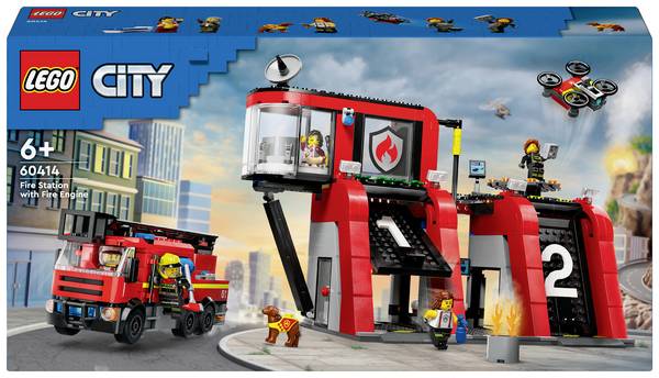 60414 LEGO® CITY Požární stanice s třívodičovým vozidlem