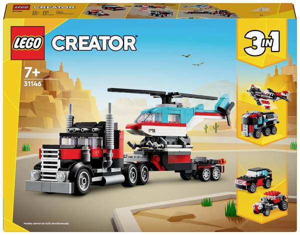 31146 LEGO® CREATOR Podvalník s vrtulníkem