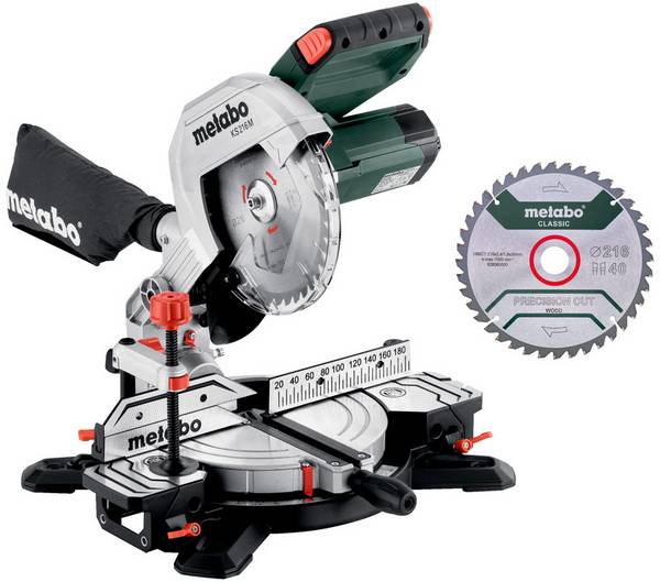 Metabo 610216900 kapovací pila, průměr listu 216 mm, uchycení 30 mm, 1100 W