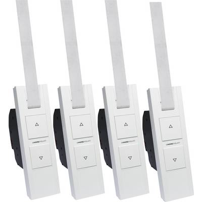 Čtyři elektrické navíječe pásů, každý se dvěma tlačítky pro ovládání rolet.