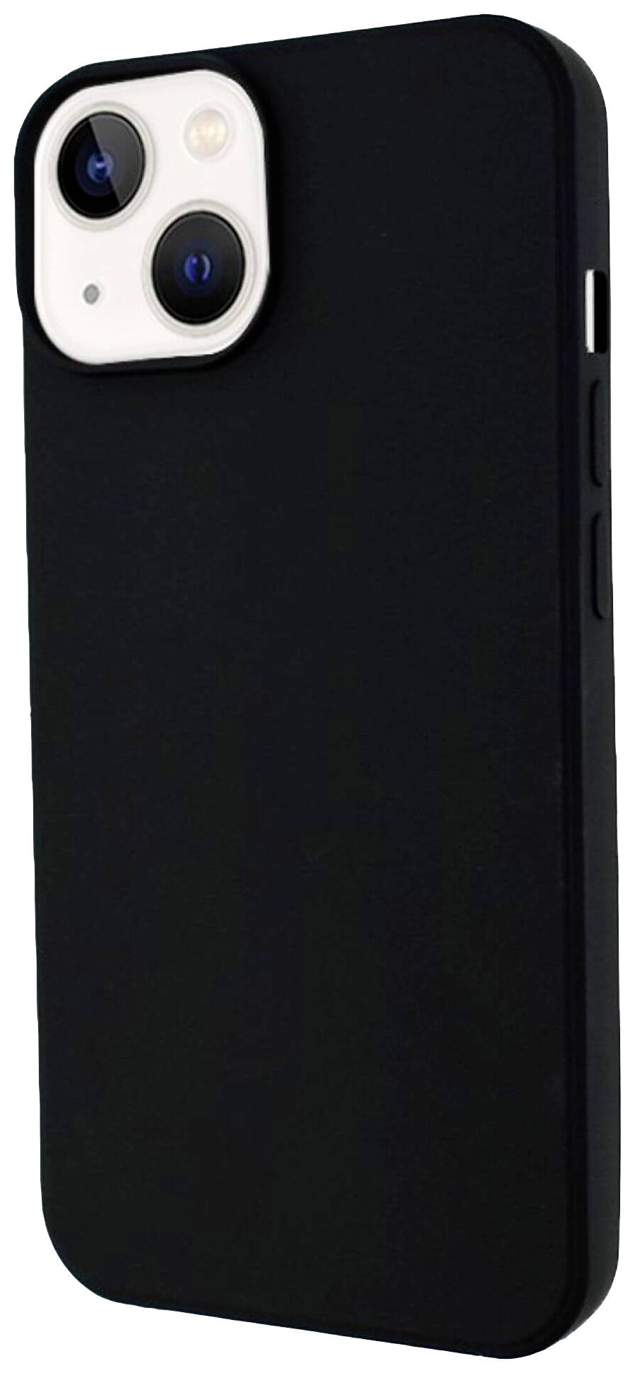 Černý smartphone s duální zadní kamerou.