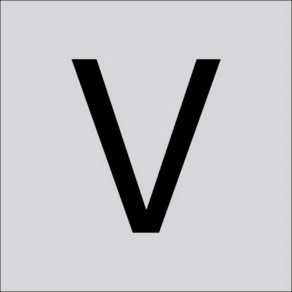 RZB 99220.003.V Písmeno „v“, velké, 40 mm 1 ks