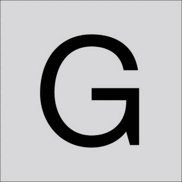 RZB 99220.003.G Písmeno „G“, velké, 40 mm 1 ks