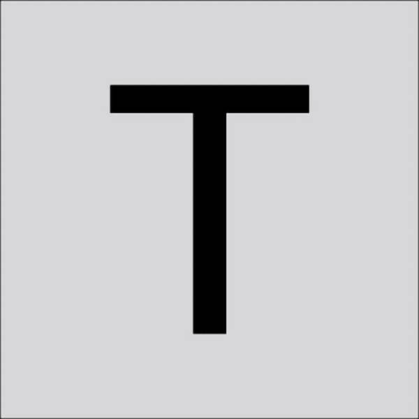 RZB 99224.003.T Písmeno „T“, velké, 200 mm 1 ks