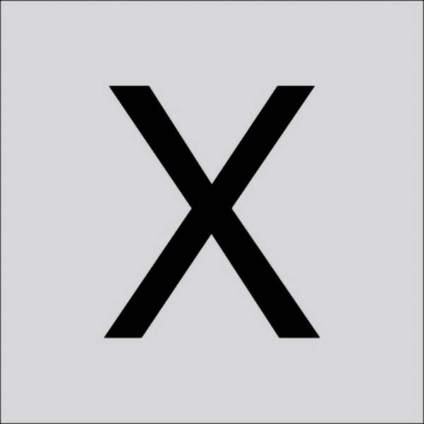 RZB 99223.013.X Písmeno „X“, velké, 120 mm 1 ks