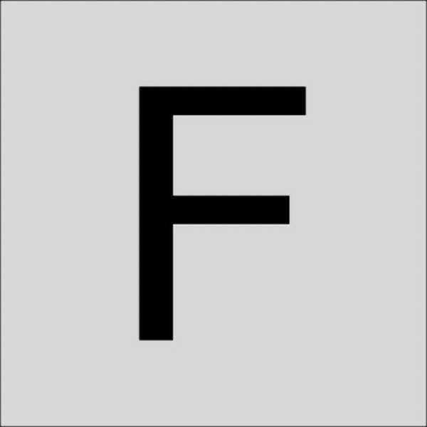 RZB 99224.003.F Písmeno „F“, velké, 200 mm 1 ks