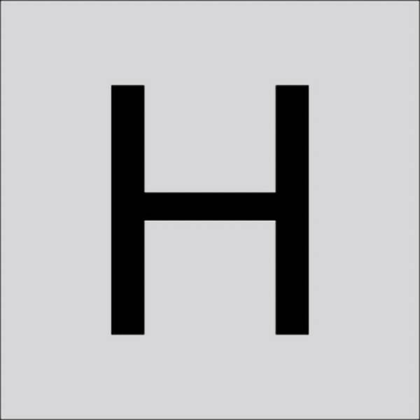 RZB 99224.003.H Písmeno „H“ velké 200 mm 1 ks