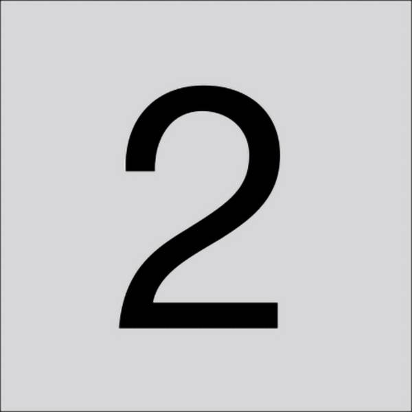 RZB 99223.013.2 Číslice „2" 120 mm 1 ks