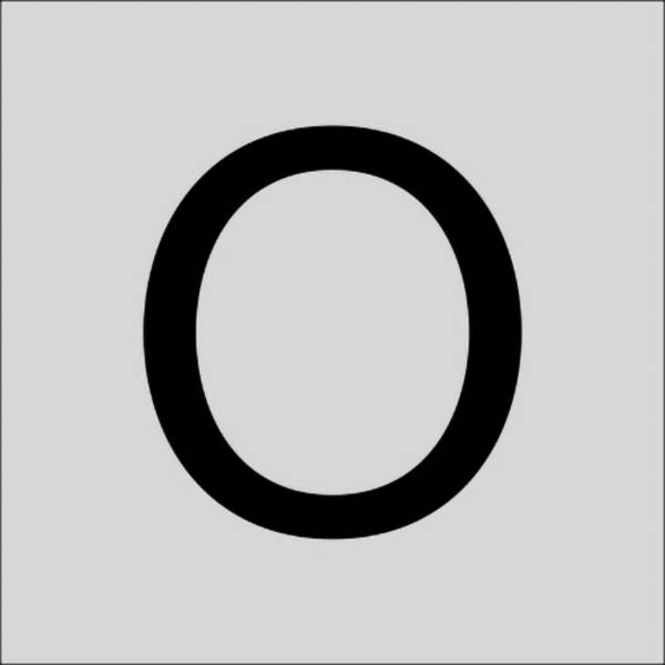 RZB 99222.013.O Písmeno „o“, velké, 100 mm 1 ks