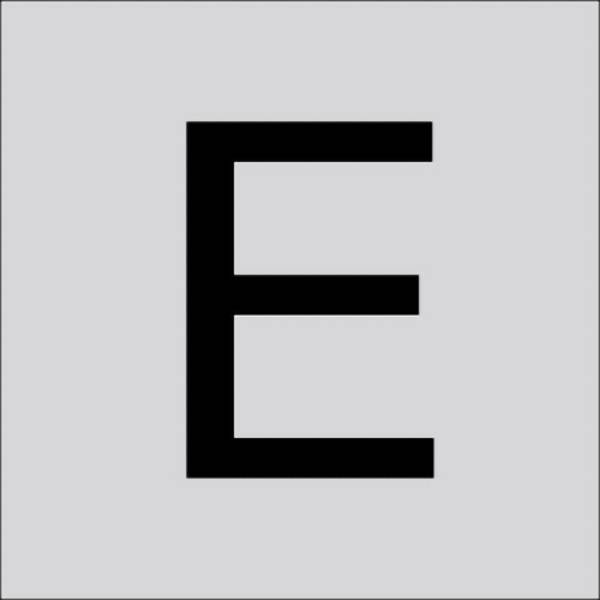 RZB 99222.013.E Písmeno „E“, velké, 100 mm 1 ks