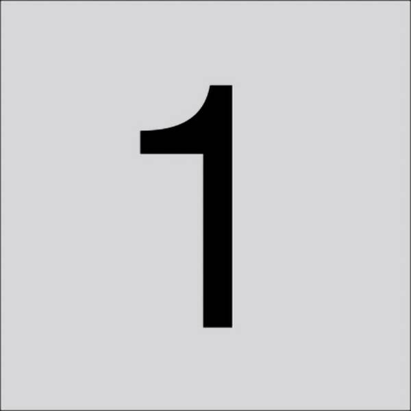 RZB 99221.013.1 Číslice „1" 60 mm 1 ks