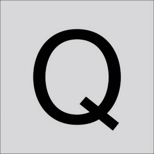 RZB 99221.013.Q Písmeno „Q“, velké, 60 mm 1 ks