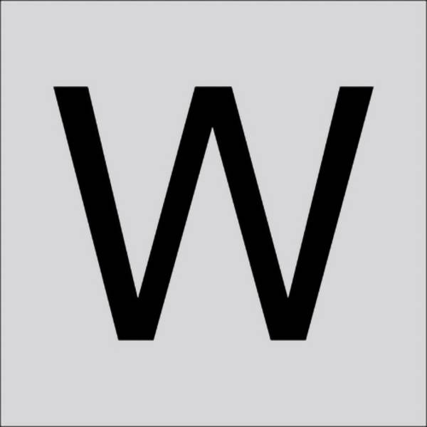RZB 99221.013.W Písmeno „W“, velké, 60 mm 1 ks