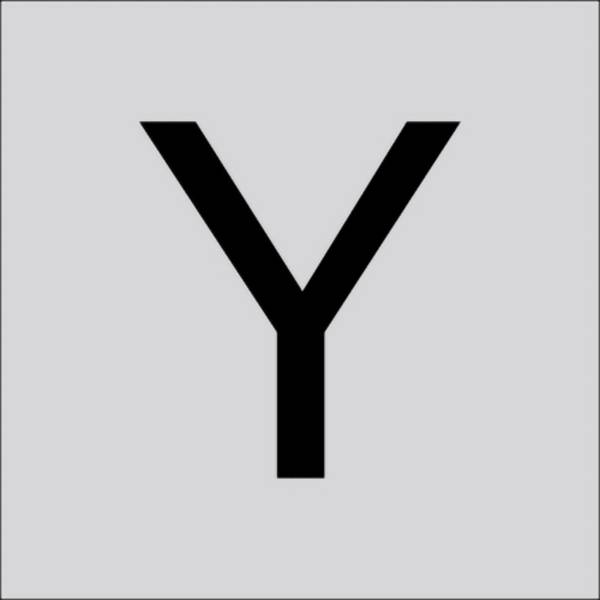 RZB 99221.013.Y Písmeno „Y“, velké, 60 mm 1 ks