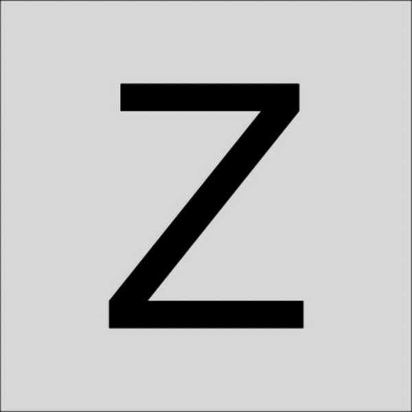 RZB 99221.013.Z Písmeno „z“, velké, 60 mm 1 ks