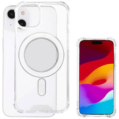 Průhledná sada ochranného krytu pro smartphone, která zobrazuje přední a zadní stranu telefonu.