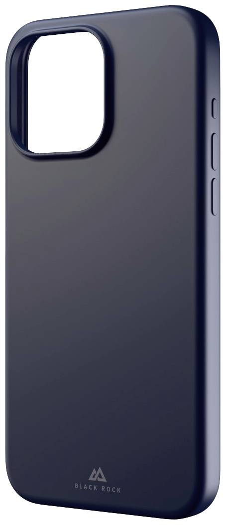 Obal na smartphone v tmavém barevném provedení, jednoduché designové řešení s lesklým povrchem. Boční tlačítka ve stylu nůžek; logo 'Black Rock' v dolní části obalu.