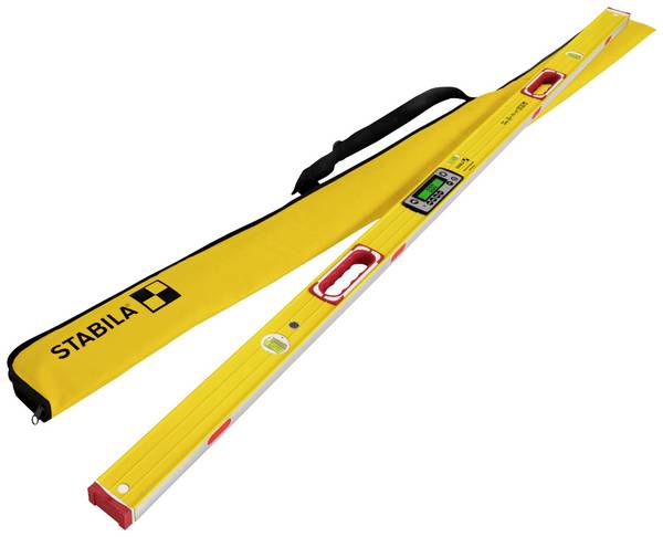 Stabila  19820-ISO digitální vodováha Kalibrováno dle (ISO) s magnetem, S protiskluzovou ochranou, Vč. brašny 183 cm  0.5 mm/m