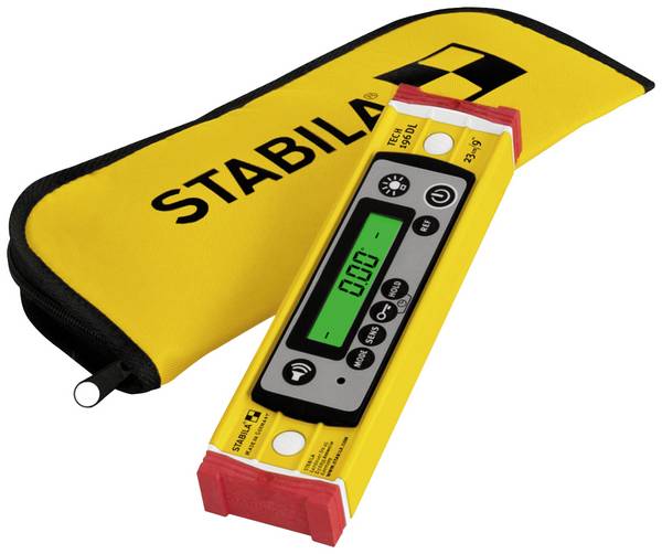 Stabila  19831-ISO digitální vodováha Kalibrováno dle (ISO) S protiskluzovou ochranou, Vč. brašny 23 cm  0.5 mm/m