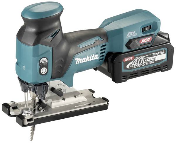 Makita  akumulátorová kyvadlová tažná pila , bezkartáčové, akumulátor, vč. nabíječky, 700 W, 40 V, 2.5 Ah, JV001GD101